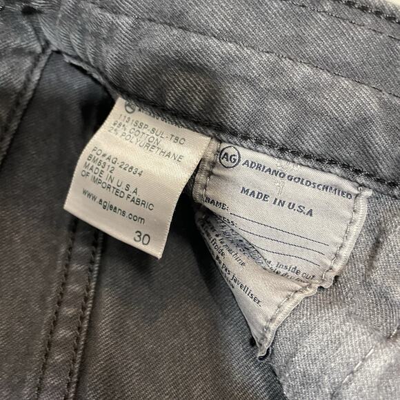AG Adriano Goldschmied Men’s The Matchbox Slim Straight Black Denim Jeans 30x33 - Picture 10 of 10